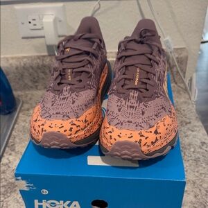 Hoka Women's Athletic Shoes in Purple and Orange